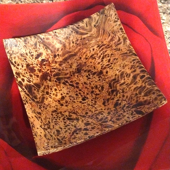 tray Other - Wooden Animal Print Trinket Tray 7x7